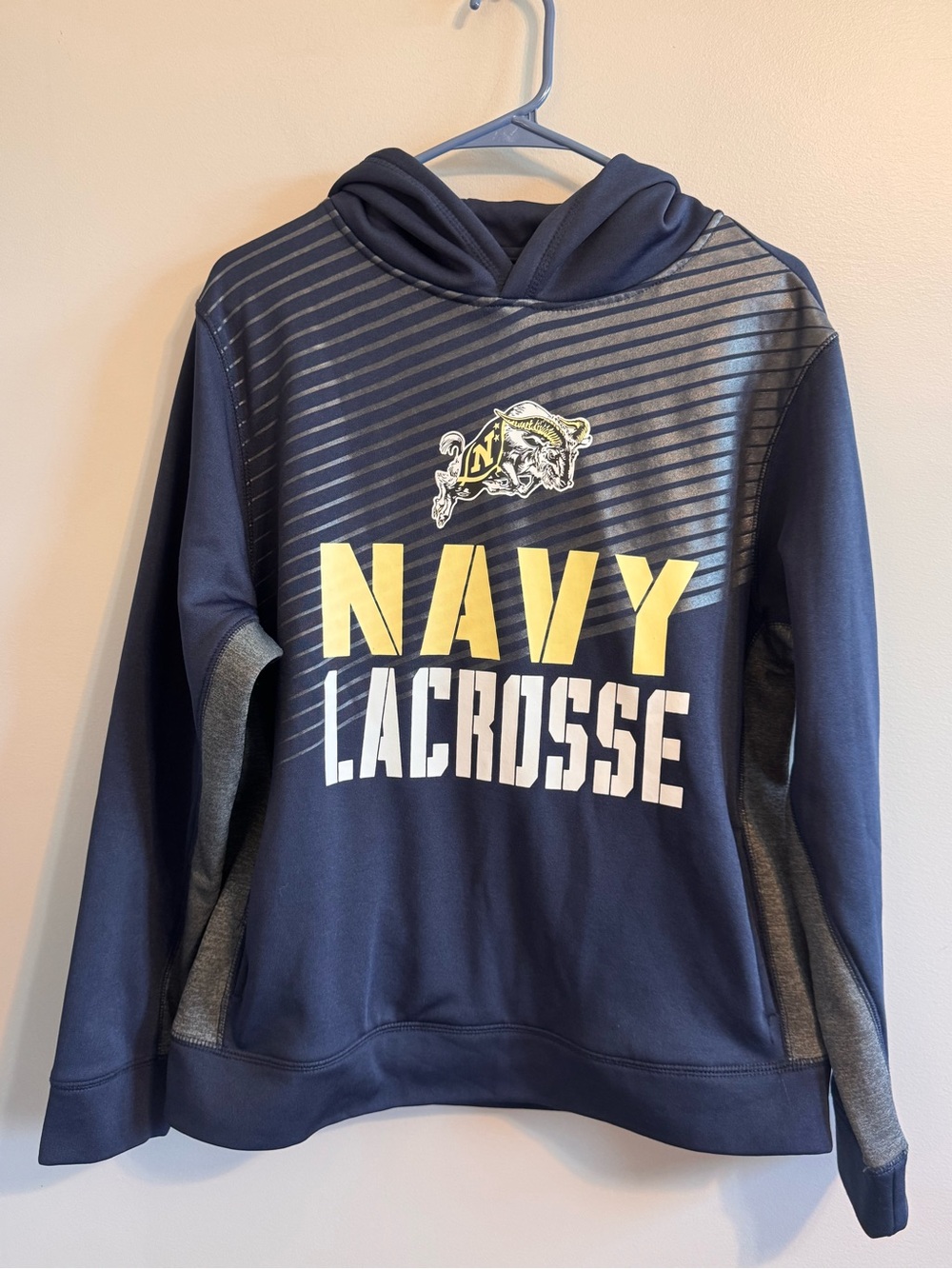 Colosseum Navy Midshipmen Lacrosse Hoodie Youth XL 20 Blue Athletic Pullover